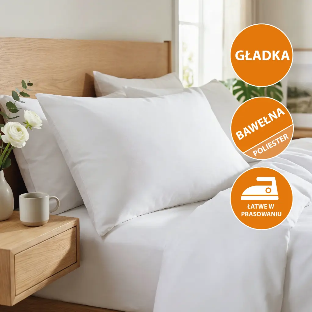 Poszwy hotelowe Santa Cruz - gładkie adamaszek