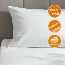Poszewki hotelowe San Jose - adamaszek, paski 10 mm