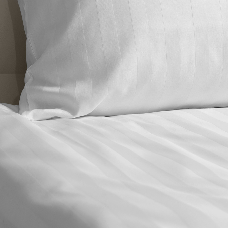 Poszwy hotelowe Monza - adamaszek, paski 20 mm