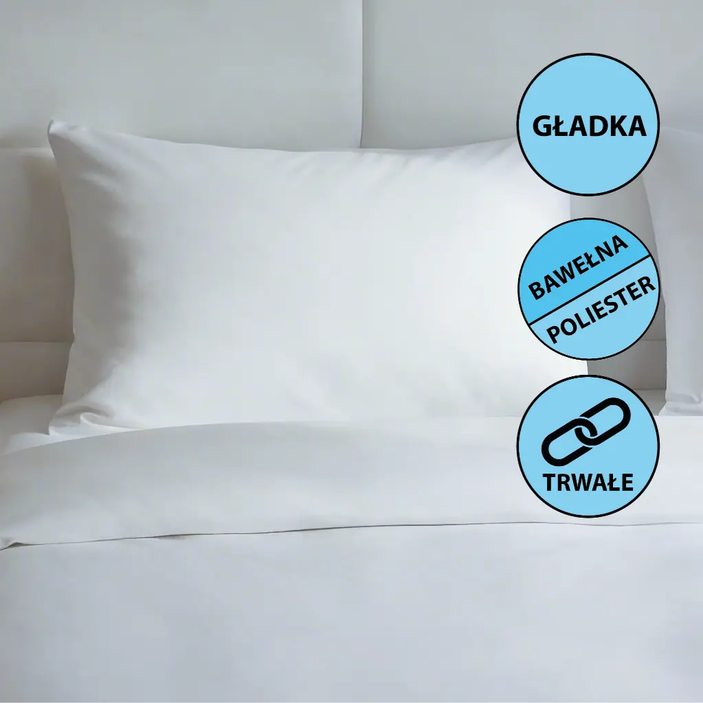 Poszewki hotelowe Endura- gładkie