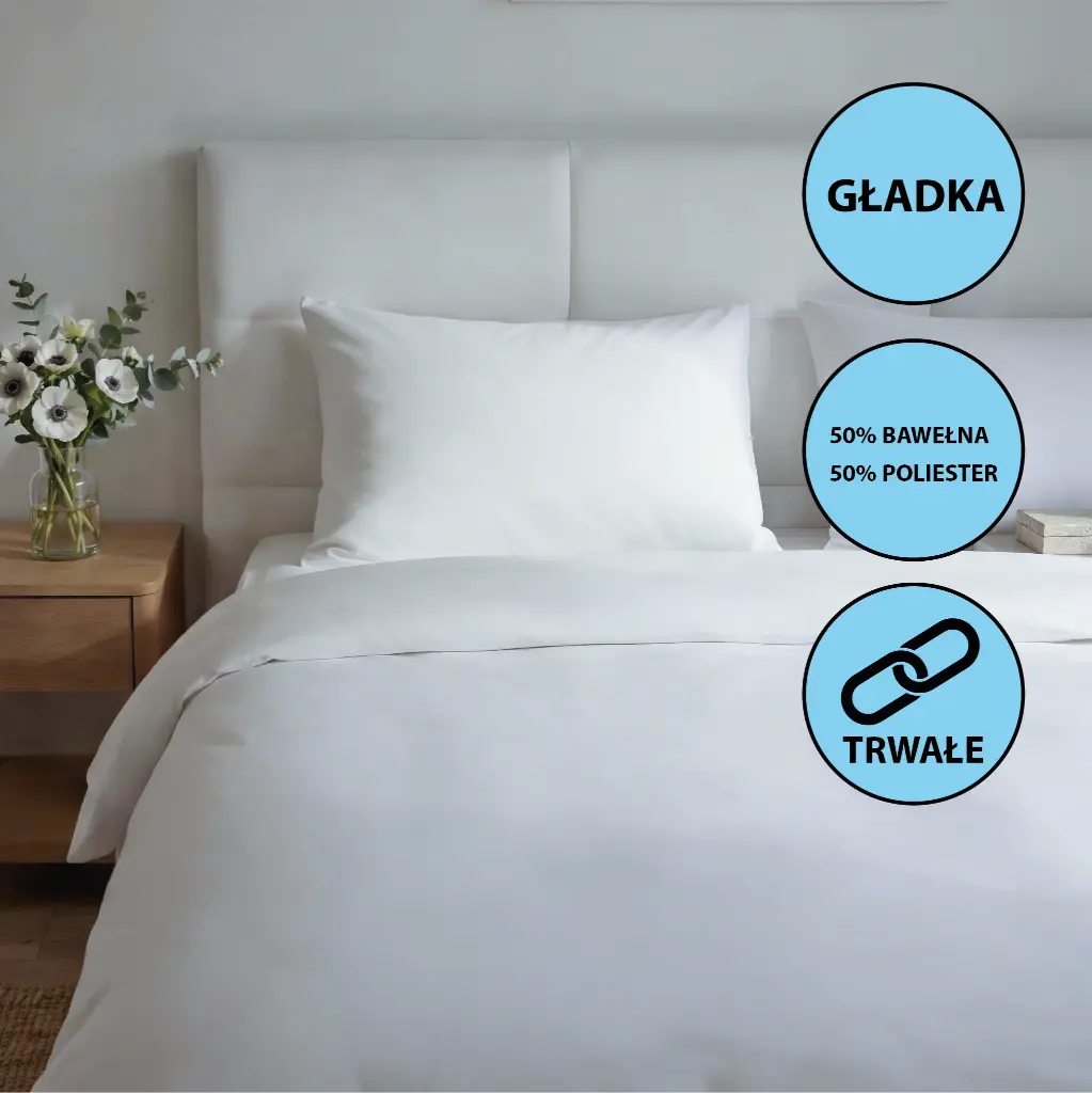 Poszwy hotelowe Endura- gładkie