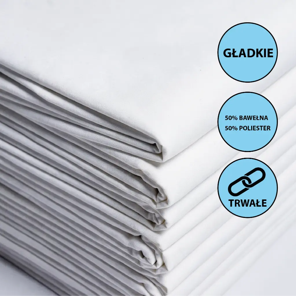 Prześcieradła hotelowe Montana MVS - płótno, gładkie