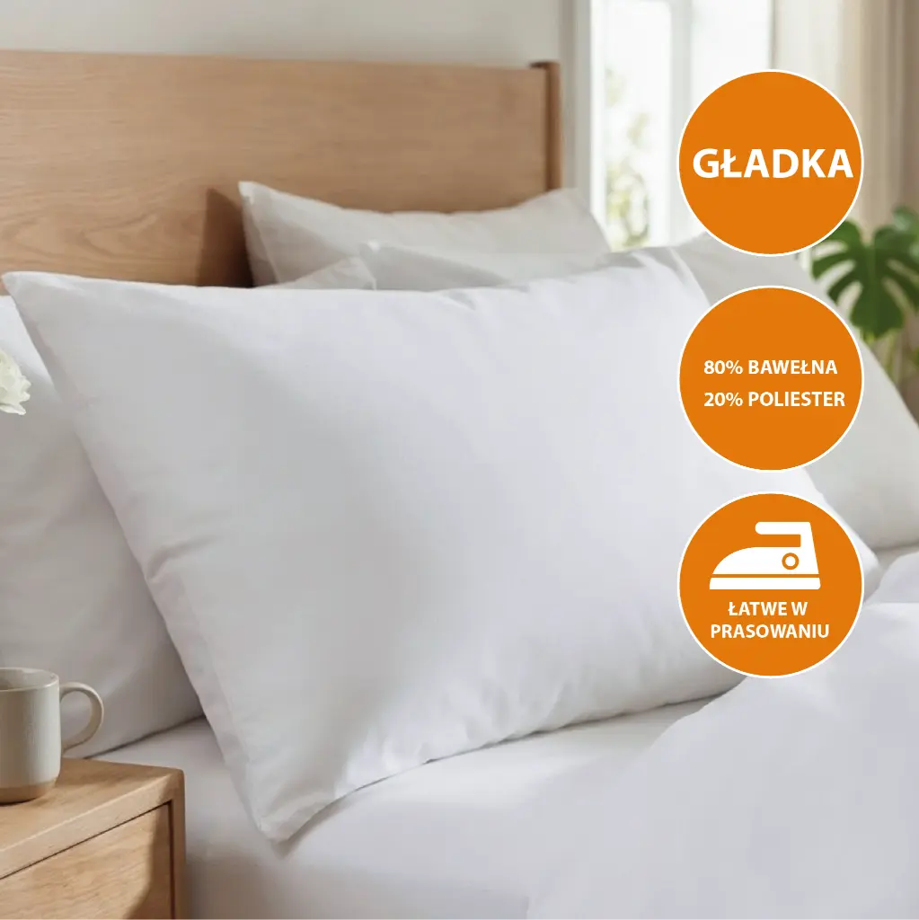 Poszwy hotelowe Santa Cruz - gładkie adamaszek