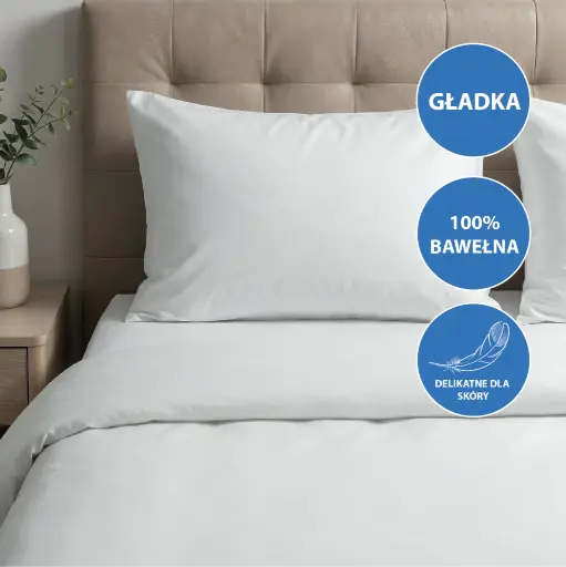 Poszwy hotelowe Nevada - adamaszek, gładkie