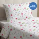 Komplet pościeli z nadrukiem - kwiaty